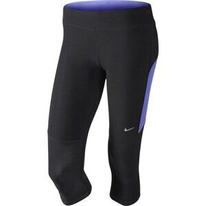 Nike Filament Dri Fit Two Tone Athletic Capri Leggings Yoga Running Hiking Sz M